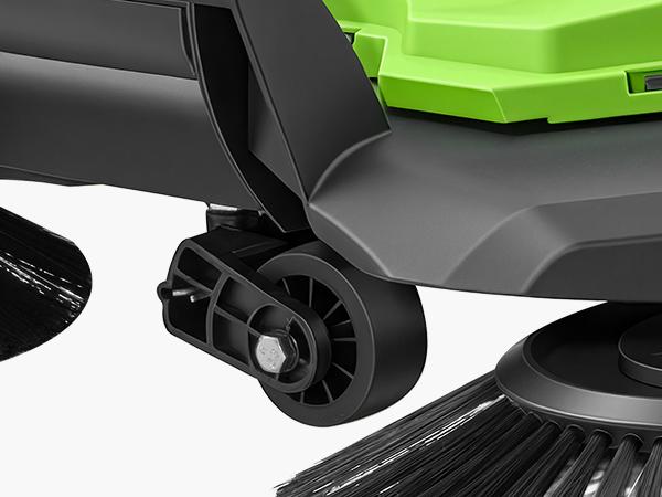 VEVOR Walk-Behind Hand Push Floor Sweeper, Manual Floor Sweeper Non-Electric with 25.6" Sweeping Width, 5 Gallons Waste Container & Adjustable Folding Handle for Yards Walkways Patios Garages - Green VEVOR Walk-Behind Hand Push Floor Sweeper, Manual Floor Sweeper Non-Electric with 25.6" Sweeping Width, 5 Gallons Waste Container & Adjustable Folding Handle for Yards Walkways Patios Garages - Green