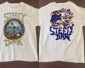 Vintage Steely Dan 1993 World Tour T-Shirt, Steely Dan Tour 93 Shirt
