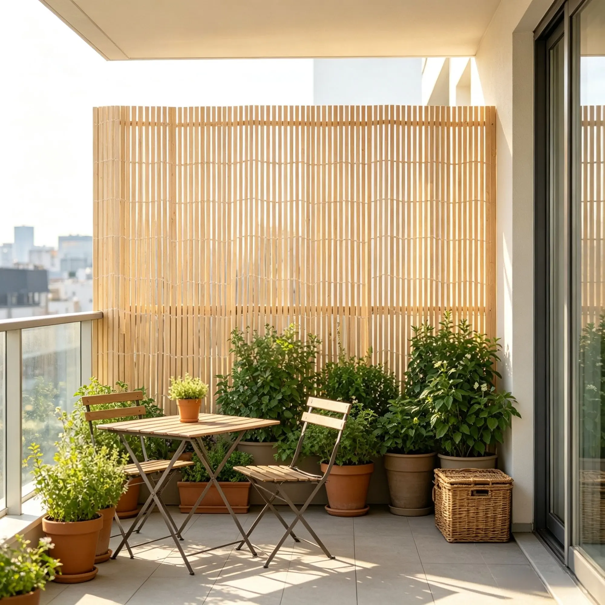 6x13 ft Natural Bamboo Privacy Screen - Eco-Friendly Outdoor Decorative Slat Fence, Waterproof Sunlight Blocker with Natural Look for Garden, Patio, 6X13 Feet
