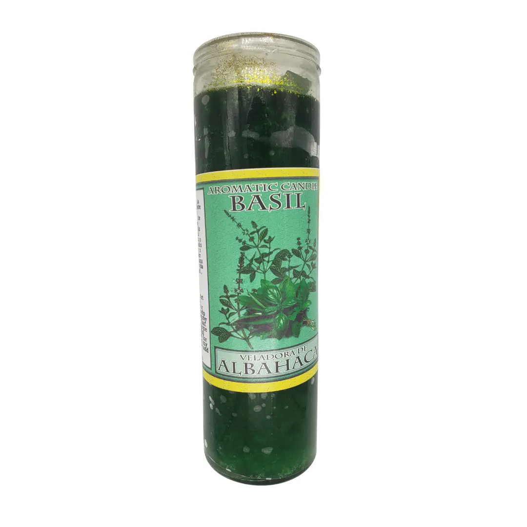 Basil Prepared Candle / Veladora Albahaca Preparada