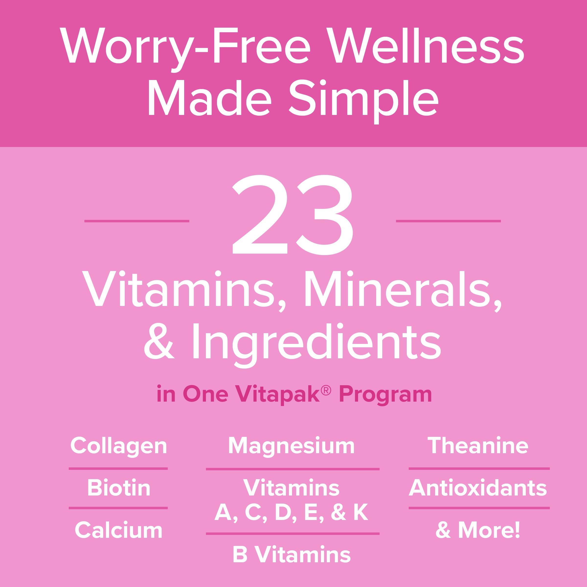 GNC 3-Pack Bundle: Women's 30+ Vitapak, 90 day supply, Multivitamin for Daily, Stress & Bone Support, Skin Protection, Edible Supplements, Jumpstart