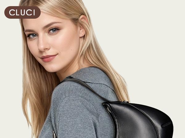 CLUCI HolidayHaul Fall Shoulder Bag for Women, Soft Vegan Leather Small Purses with Adjustable Strap, Stylish Hobo Handbags