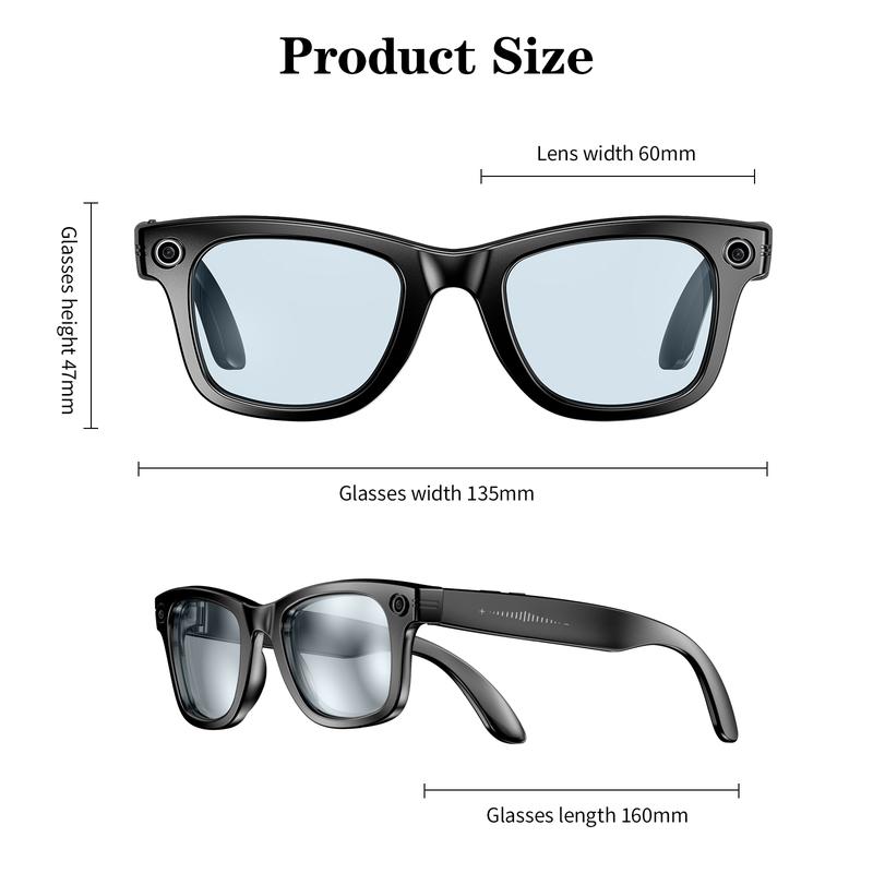 Smart AI Camera Glasses with 8MP Photochromic Lenses ,Button Touch Adjustment for Travel Outdoor Adventures Hands-Free Photography 160+Languages Real-Time Translation Bluetooth Wireless Wearable Video Recording UV Protection ,Valentine's Day gifts Smart AI Camera Glasses with 8MP Photochromic Lenses ,Button Touch Adjustment for Travel Outdoor Adventures Hands-Free Photography 160+Languages Real-Time Translation Bluetooth Wireless Wearable Video Recording UV Protection ,Valentine's Day gifts