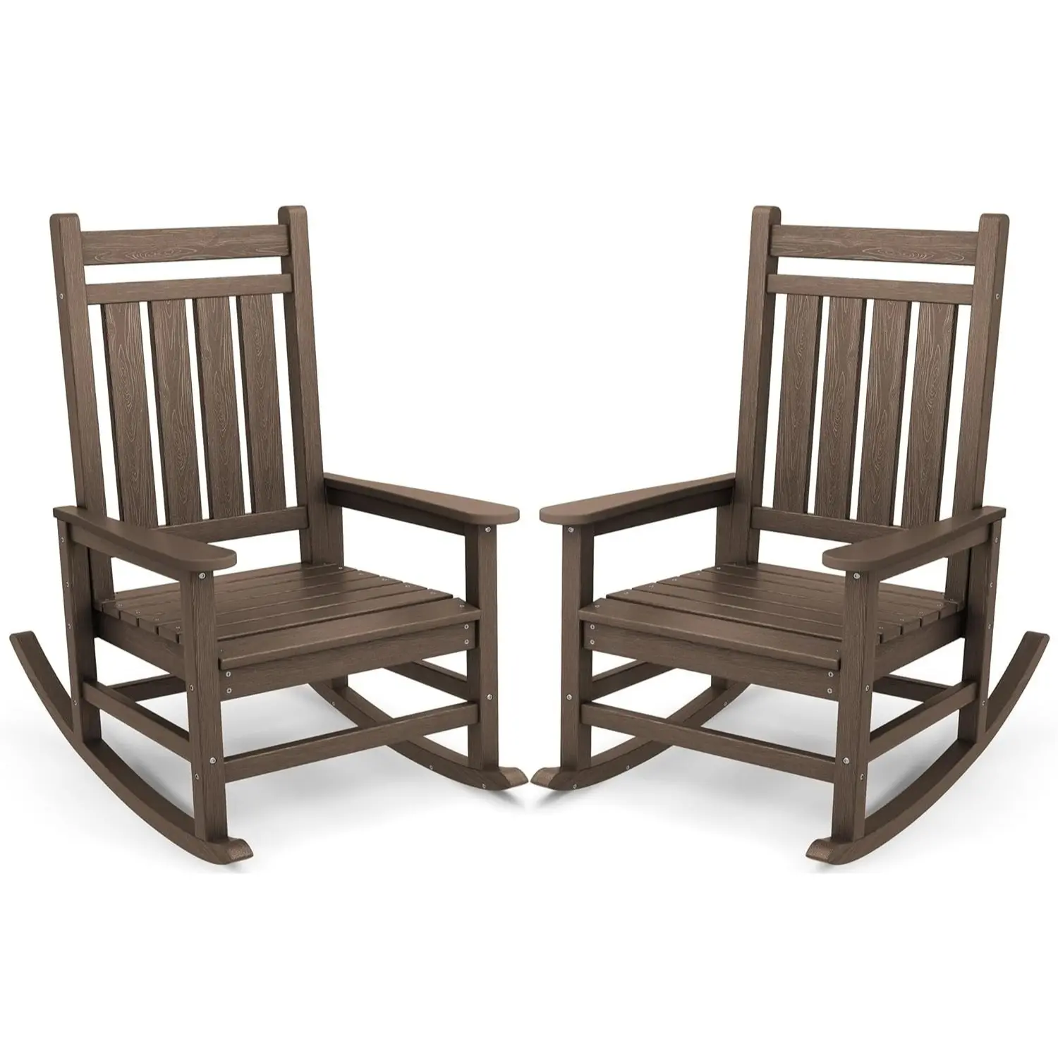 Rocking Chair Set of 2 -Coffee