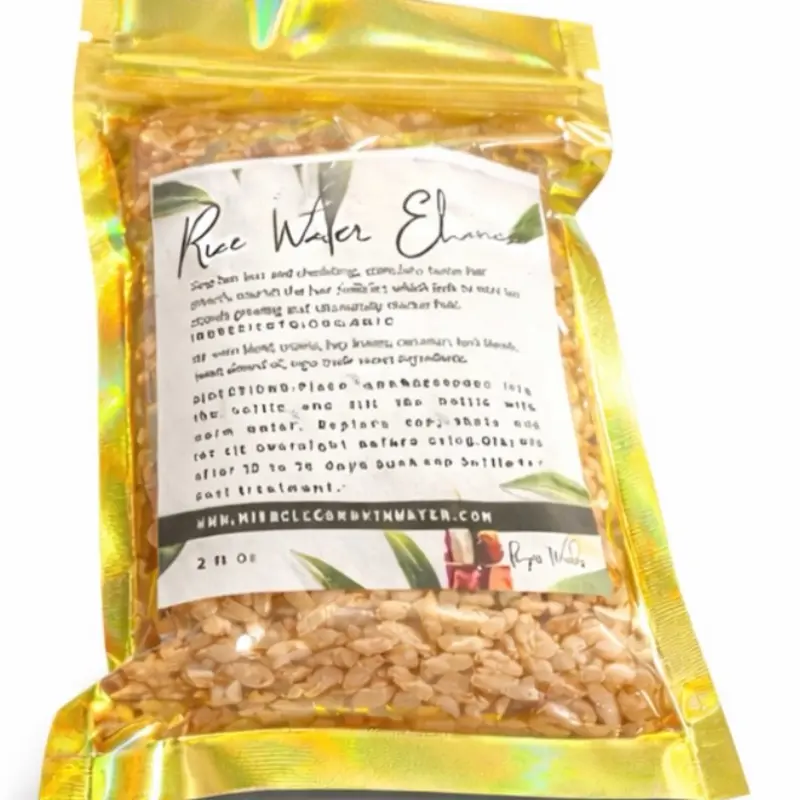 Miracle Growth Water Enhanced Rice Water For Hair Growth Haircare Scent Aloe Vera Peppermint Aroma Scented 10 Ounces Ready to Use Formula