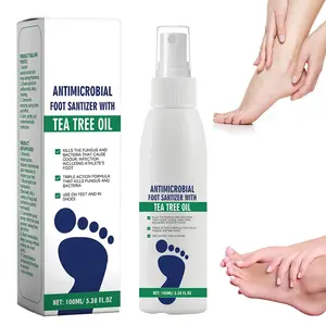 Antimicrobial Foot Spray with Tea Tree Oil, Quick Antiperspirant to Remove Foot Odor and Refreshing and Comfortable