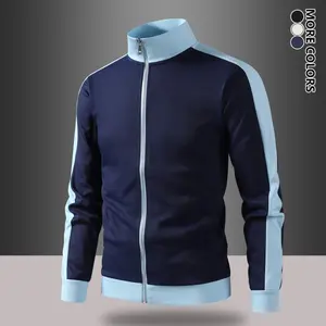 Men’s bomber jacket for spring and autumn—lightweight casual windbreaker with zipper; classic aviator jacket made from warm, soft, comfortable fabric featuring a stand collar; suitable for dates, running, parties, gatherings, work, and everyday wear.