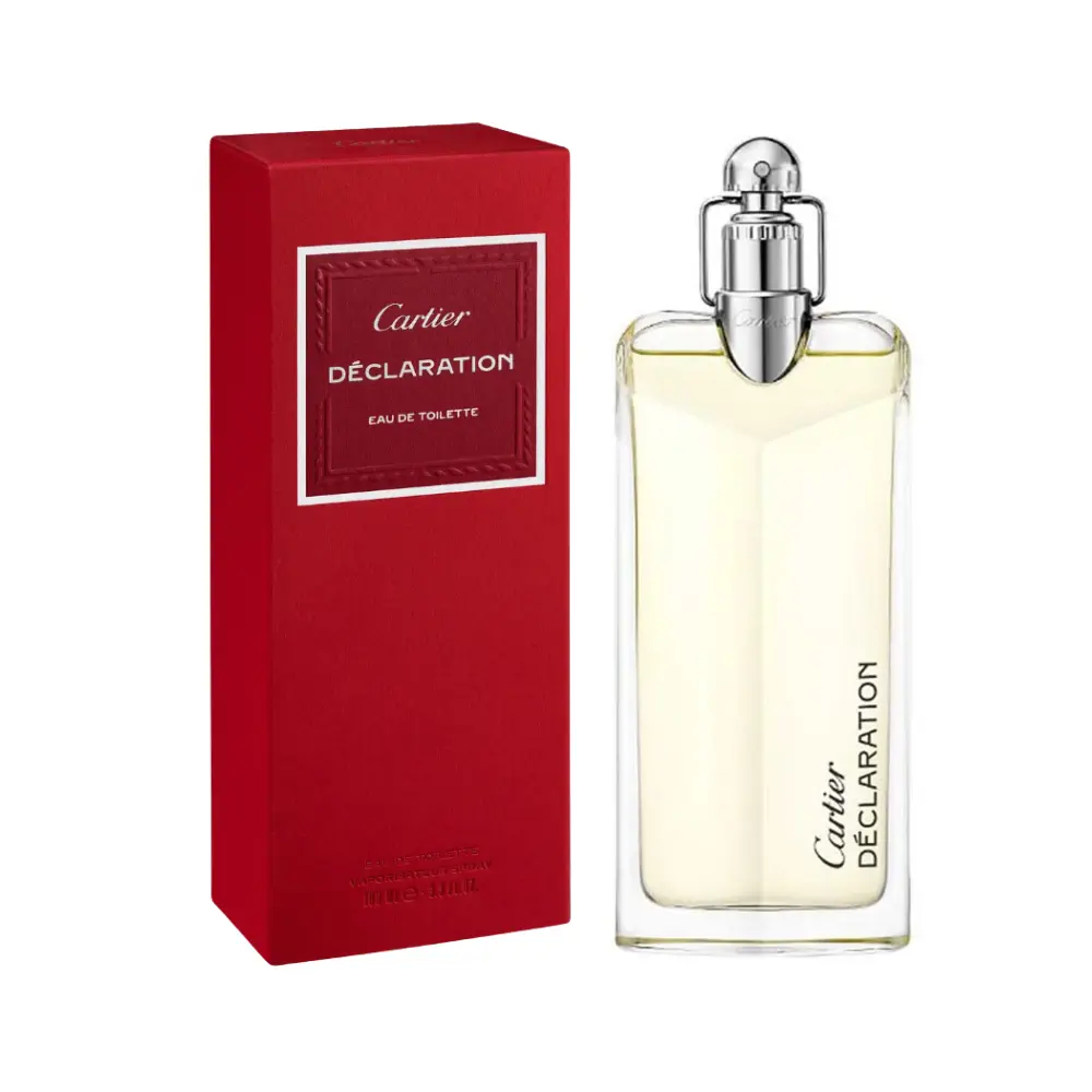 Cartier Déclaration Eau de Toilette 3.3 oz for Men, Woody Fragrance with Pepper-Ginger Kick, Single Item