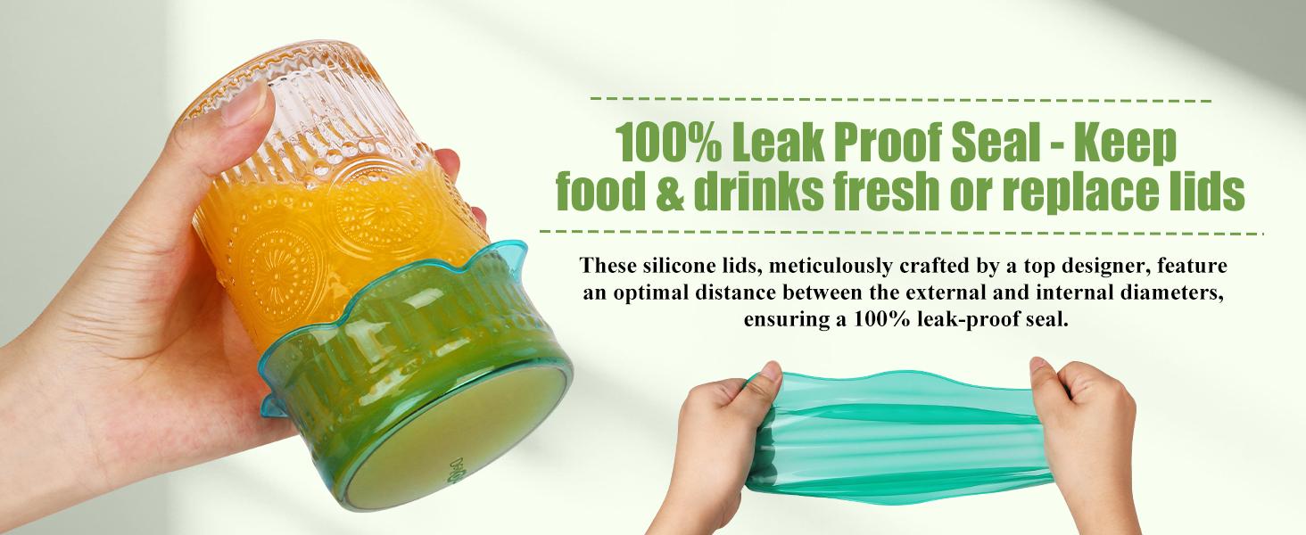 CuLiDing Silicone Stretch Lids for Food Storage Reusable Elastic Bowl Covers for Cups Jars Round & Rectangular Containers Microwave Safe Fridge Covers Multicolor Food Grade Kitchen Utensils & Accessories Kitchenware