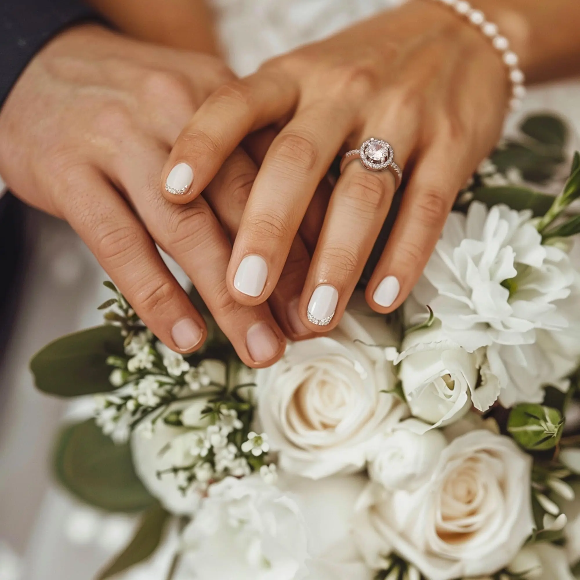 Rings for Women, Promise Rings for Her, Christmas Gifts, Engagement Rings for Women Solitaire Crystal Wedding Rings for Her Fake Diamond Ring Christmas Gifts for Her