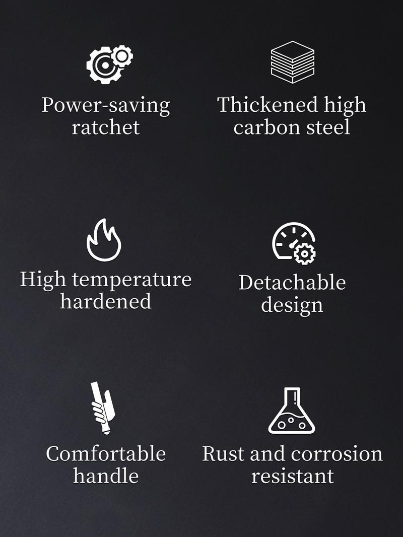 Brake Caliper Press Tool Separator 360° Degree Ratchet Wrench Caliper Pad Install Tool Press Ratchet For most large trucks commercial vehicles with Four piston Calipers – Effort-Saving Automotive Brake Repair Tool for Car Maintenance.