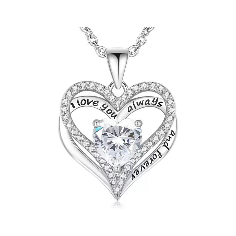 Infinity Heart Diamond Pendant, European and American Cross-Border Fashion, Twelve Chinese Zodiac Necklace, Wholesale