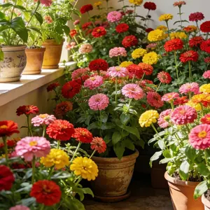 Zinnia Seeds - 100% Pure Heirloom Non-GMO Flower Seeds, No Filler, USA Packed