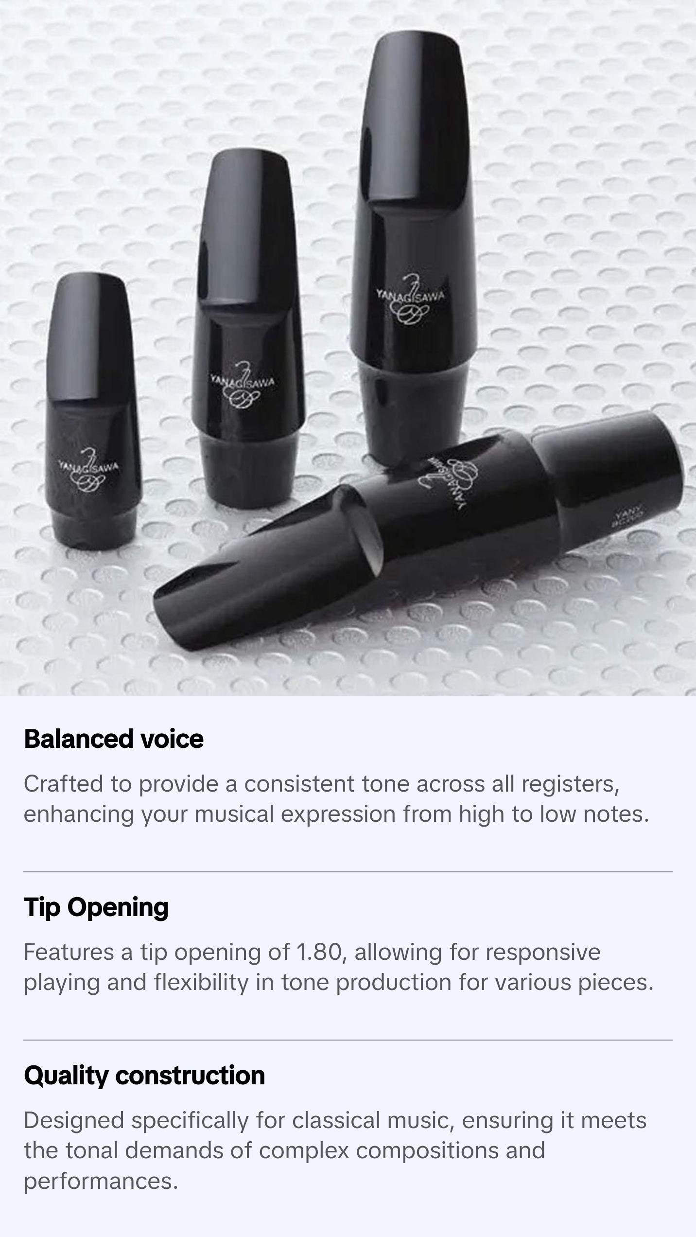 Yanagisawa Tenor Saxophone Classical Mouthpiece 180
