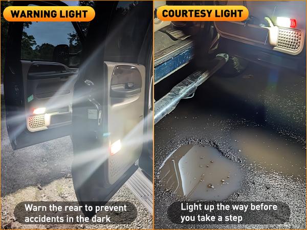 Nilight 2PCS LED Interior Door Panel Light Courtesy Lights White and Red Plug and Play Compatible with Ford F250 F350 F450 F550 Super Duty 1999-2007 Excursion 2000-2005 dealsforyoudays