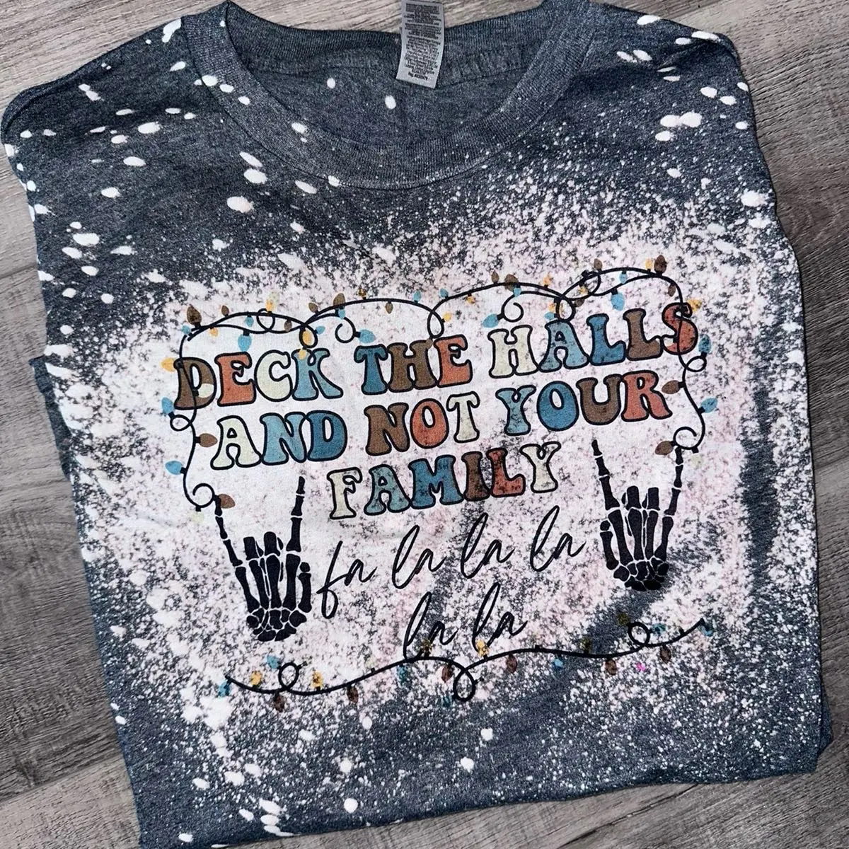 Christmas Bleached tshirt