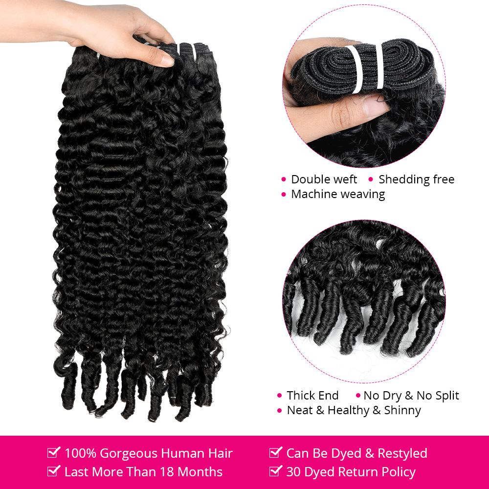 Burmese Curly Human Hair Bundles 100% Human Hair Curly Bundles 1 3 4 Bundles 30Inches Tight Curls Quick Wave Hair Extension Sew In