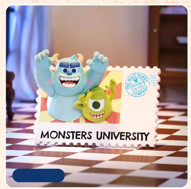 Disney Vintage Stamp Collectible Blind Box,6 Regular +1 Hidden,Mickey, Dumbo, Winnie the Pooh, Stitch and More,Nostalgic Miniature Display Art,Cute Desktop Decor, Gift for Fans & Collectors(Height 2.55"-3.74")