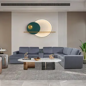 Dark Grey Microfiber 8-Piece Living Room Sofa Set Soft Plush Durable Stain Resistant Easy Clean Modern Home Furniture