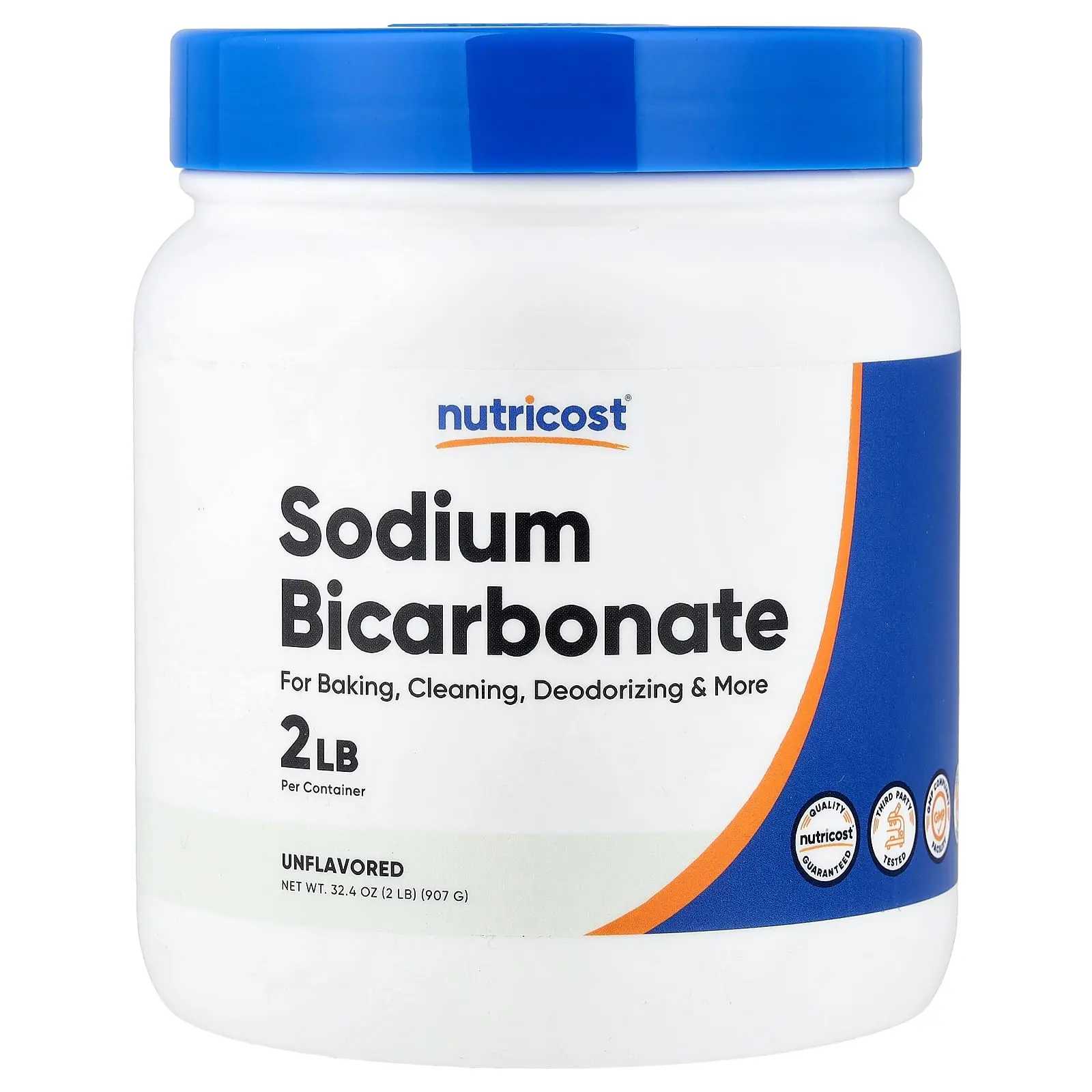 Nutricost Sodium Bicarbonate Powder, Unflavored, 2 lb (907 g)