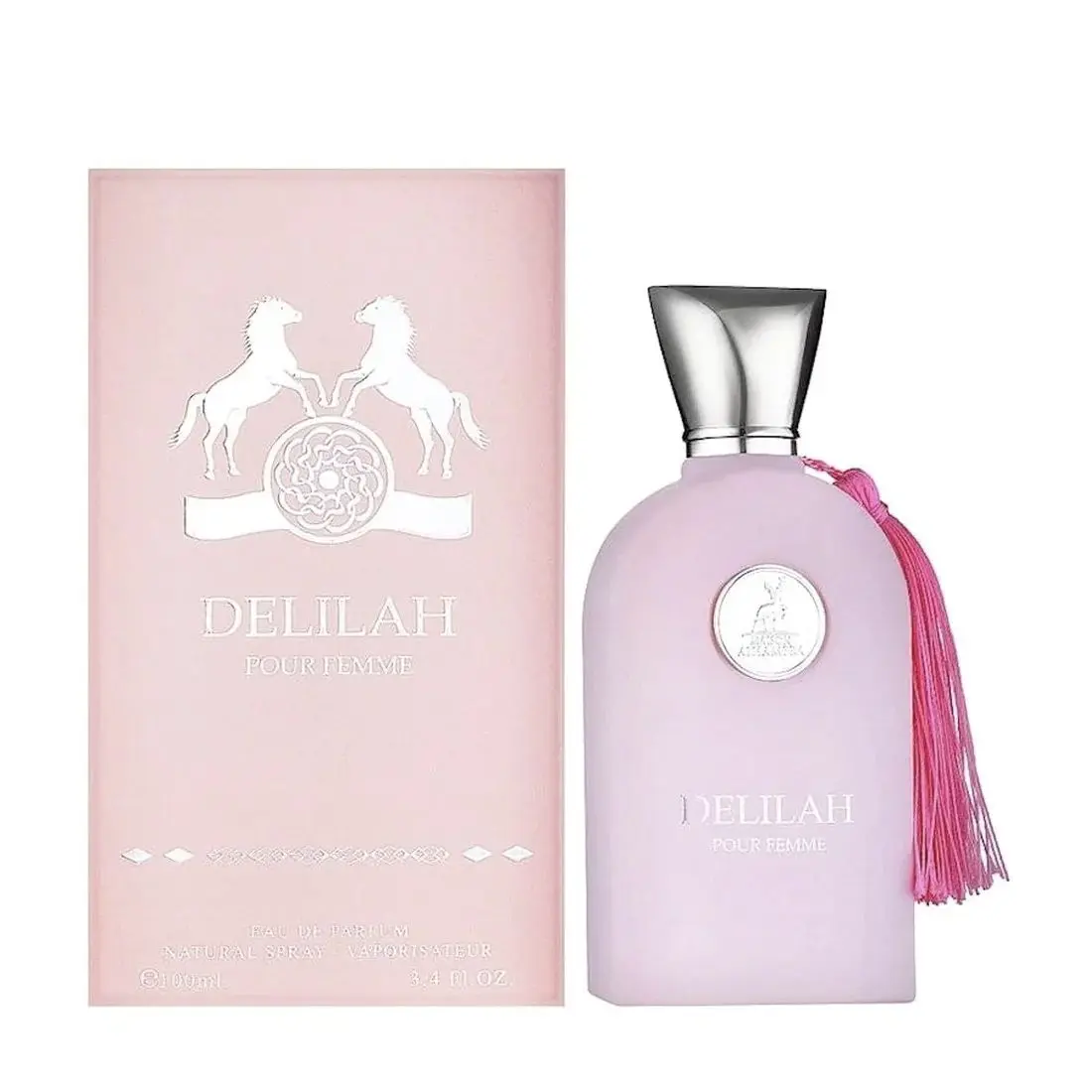 MAISON ALHAMBRA Delilah Pour Femme EDP - 100ml (3.4 oz) Women's Perfume, Fresh Bergamot Top Notes, Fruity Sweet Romantic Musk Arabian Floral Vanilla Scent, Long-Lasting Fragrance for Women, Perfumes For Women