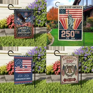 America's 250th Birthday Garden Flags/ House Flags, 250 Years American, 1776-2026 Anniversary, 4th of July, Patriotic Gift
