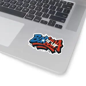 Boricua Graffiti Kiss-Cut Sticker | Puerto Rico Flag Colors