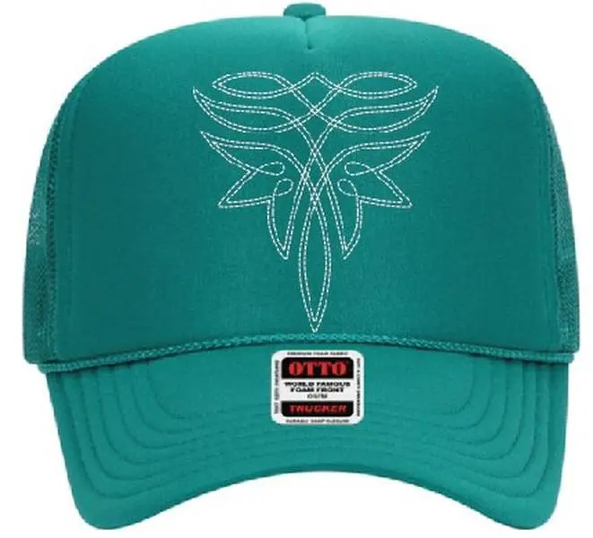 Teal with Boot Stitch Trucker hat