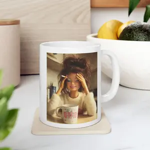 [MADE IN US] Funny Stressed Barbie Face Mug - Funny Coffee Cup Gift for Mom, Dad, Coworker of Friend, Office Mug, Tea Mug, Funny Gift, Mug for Work, Gift for Desk, Gift for Boss, Gift for Mothers day