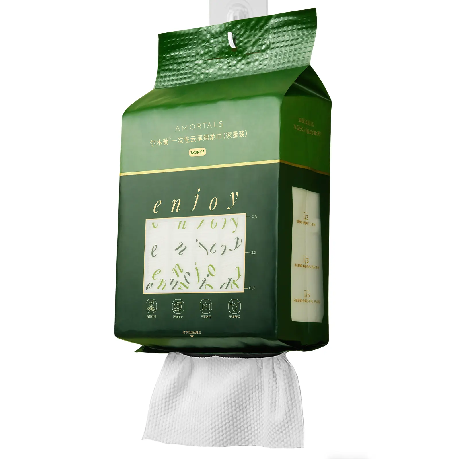 Disposable Cotton Facial Towels, 180 Large-Count Gentle Wipes for Sensitive Skin, Fast-Absorbing Sheets for Daily Makeup Remover & Cleaning, Family-Gym-Travel Multi-Pack Cosmetic Wipes
