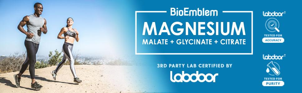 【BioEmblem】Triple Magnesium Complex, Sleep Aid for Nighttime, Support Muscles, Nerves, Energy, Relaxation & Overall Fitness Healthcare