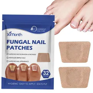 Fungal Nail Patches for Toenails, 32 Count - Nail Repair Patches with 8-Hour Nail Repair Treatment Pads, for Discolored & Damaged Toenails Care, Daily Use Nail Repair Kit for Men & Women