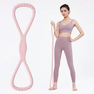 Resistance Bands Figure 8 Exercise Bands for Women 8 Shaped TPE Material for Arms Chest Expander Yoga Gym Fitness Muscle Training Equipment Stretching Gear Workout Accessories Workout Straps