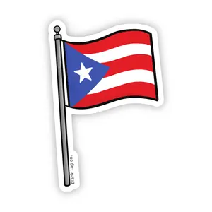 Blank Tag Co.® Puerto Rico Flag Waterproof Sticker