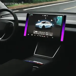 Everything Is Solar For Tesla MODEL 3/Y 2017-2025 Screen Sound Pickup Ambient Light Model Y Juniper RGB Music Rhythm Light Colorful Expansion Dock