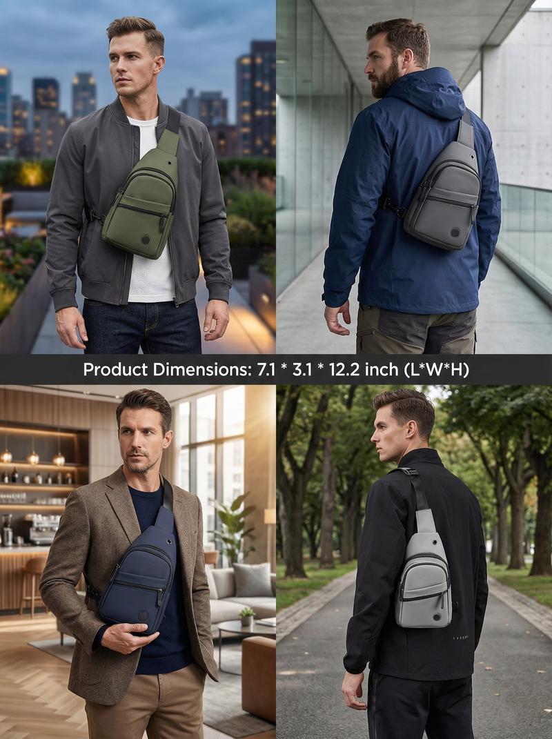 Small Sling Backpack Crossbody Sling Bag, Chest Bag Daypack Fanny Pack Cross Body Bag for Outdoors Hiking Traveling