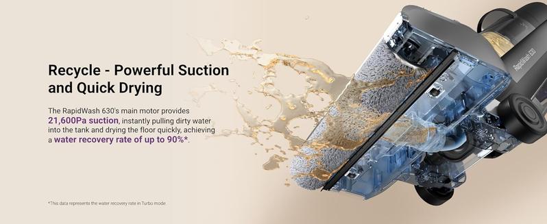 Eureka RapidWash 630 Cordless Wet Dry Cleaner 170° Reclinable Hot Air Drying Self Cleaning Vacuum Mop Combo for Hard Floors Pet Hair Sticky Messes Jumpstart Sale