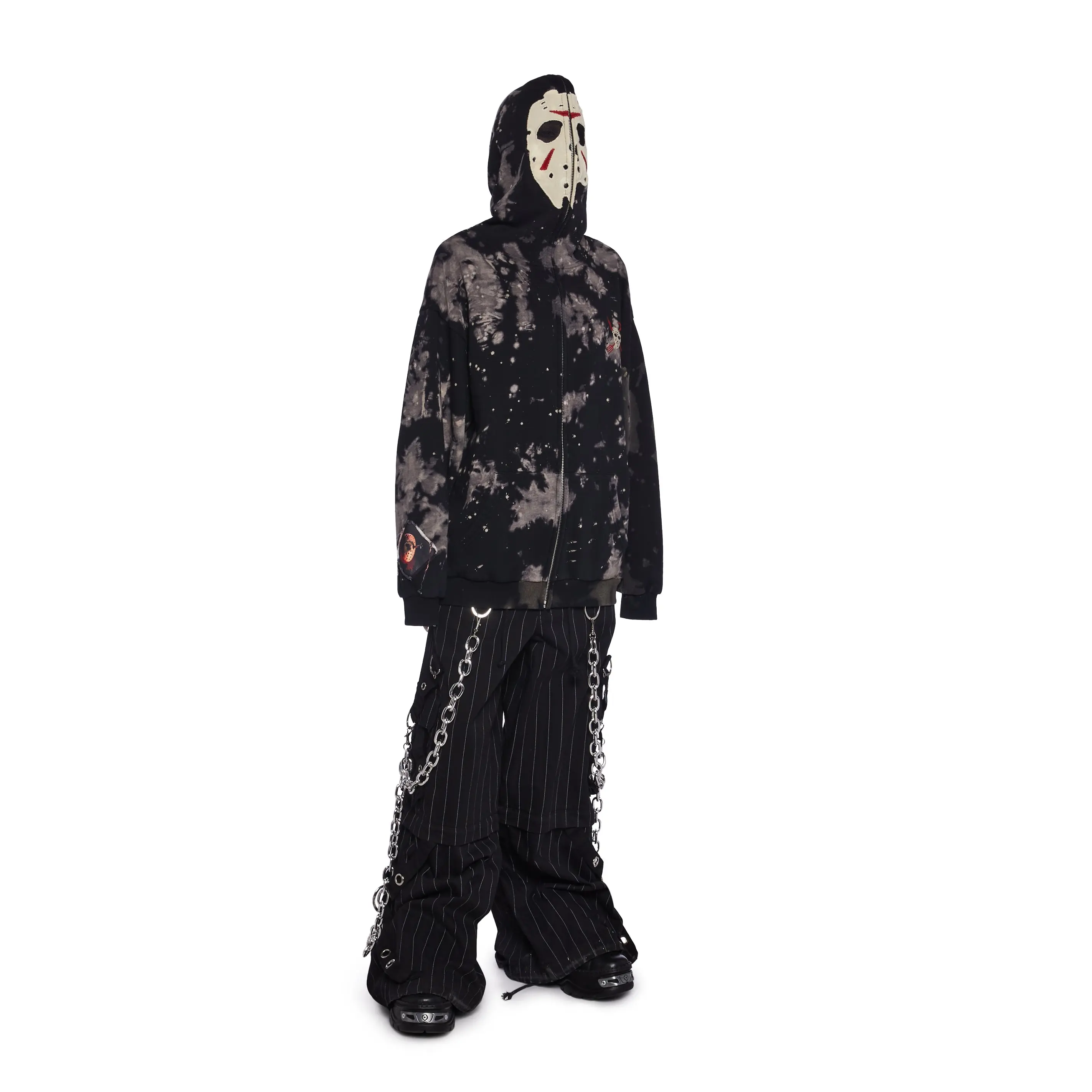 Vile Voorhees Mask Zip-Up Hoodie