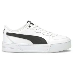 PUMA Womens Skye Lace Up Sneakers Shoes Casual - White