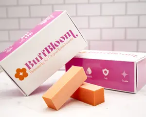 Orange & White 3-Way Buffer, 80/80 grit