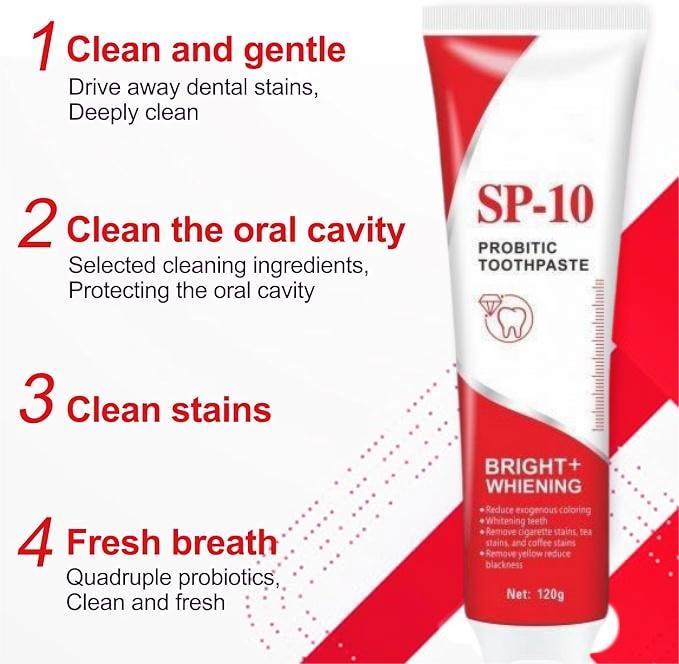 3 PCS SP-10 Ultra Whitening Deep Cleaning Care,Probiotic Toothpaste,Teeth Whitening Paste Fresh Breath