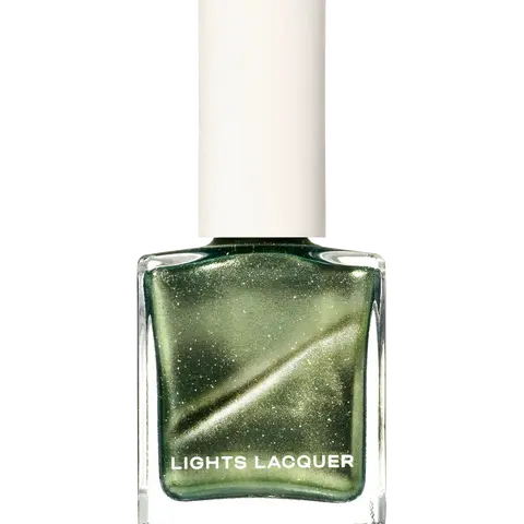 Green Thumb Nail Polish - Hunter Green Shimme with fine Holo Glitter, a Moss Green Shimmer, and a Magnetic Finish