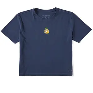 Women's Half a Lemon Mini Short Sleeve Crusher Boxy Tee
