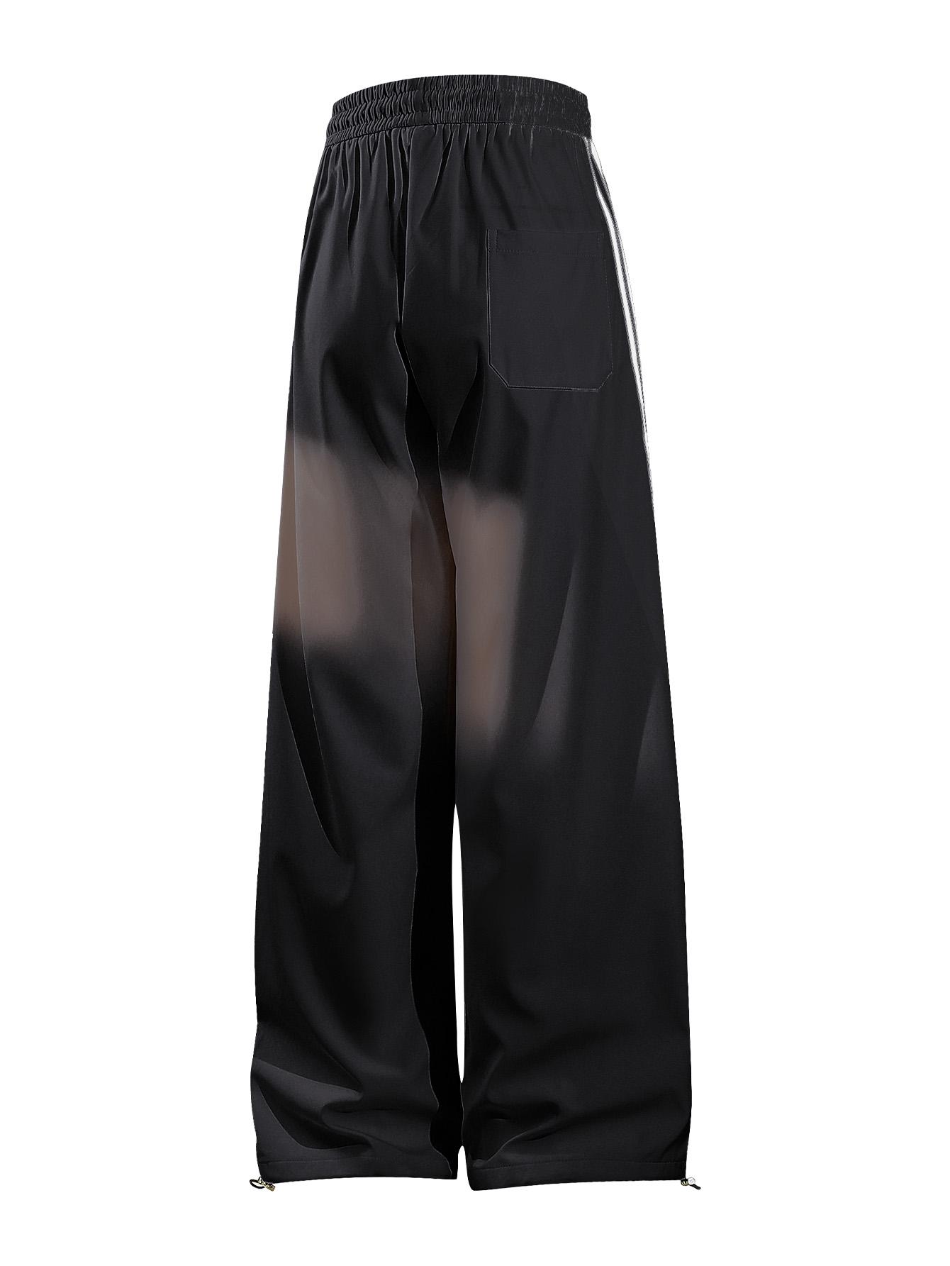 CCCMAI Men's color-block side stripe sports pants, all-season men's casual fashion trendy straight-leg pants with drawstring waistband, classic menswear sweatpants, loose casual pants, stylish activewear for men. Striped