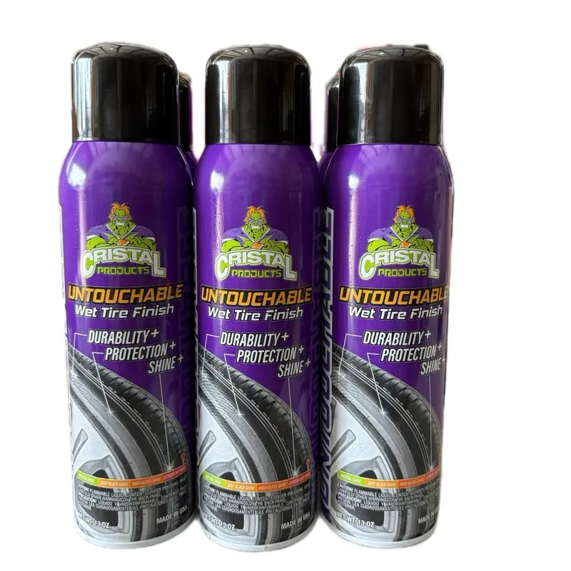 Untouchable Wet Tire Finish 3 Pack – High Gloss Tire Shine Spray for Cars, Trucks & SUVs