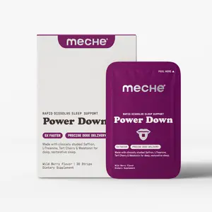 Power Down – Rapid Dissolve Sleep Support – Deeper, More Restorative Sleep (30 Strips)