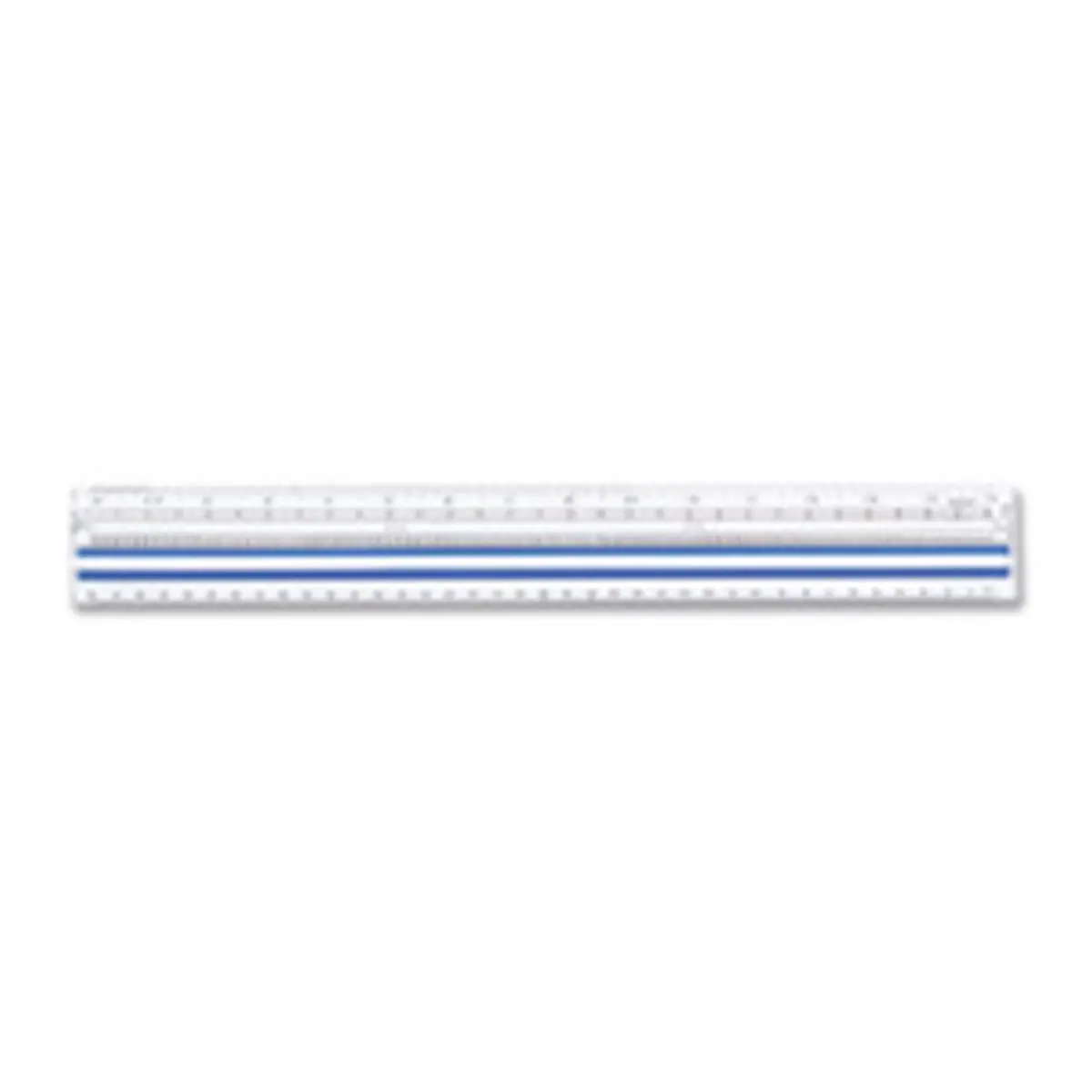 212 MAIN Computer Ruler Measuring Instrument - 15 in Long, Acrylic Material, Center Magnifying Feature