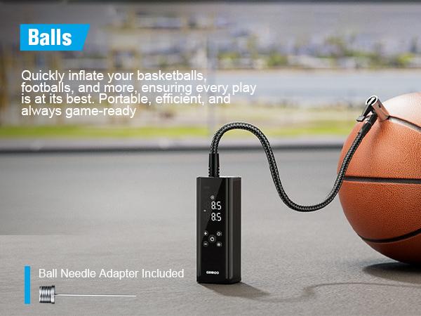 GOOLOO GT150 Portable air compressor-150PSI High-Pressure,Led Screen, Car accessories for Vehicle,Motorcycles,Bicycles,Balls,Tire Inflator, Springtok