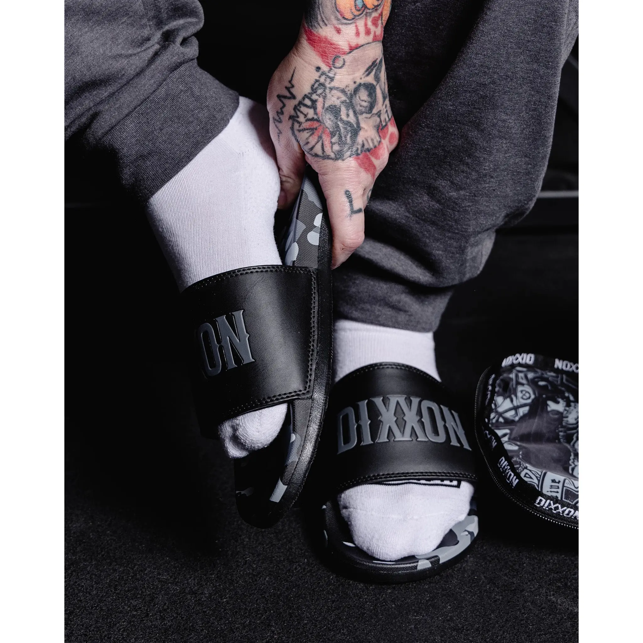 Delta Slides - Black Camo