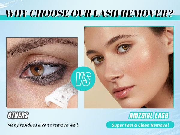 AMZGIRL 2in1 Eye Makeup Remover Water&Oil Cosmetic Lash Remover